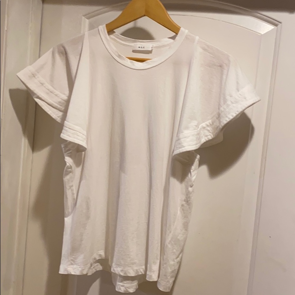 ALC White Flowing Sleeve Tank Top